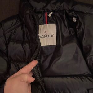 Moncler Shiny Black Down Jacket